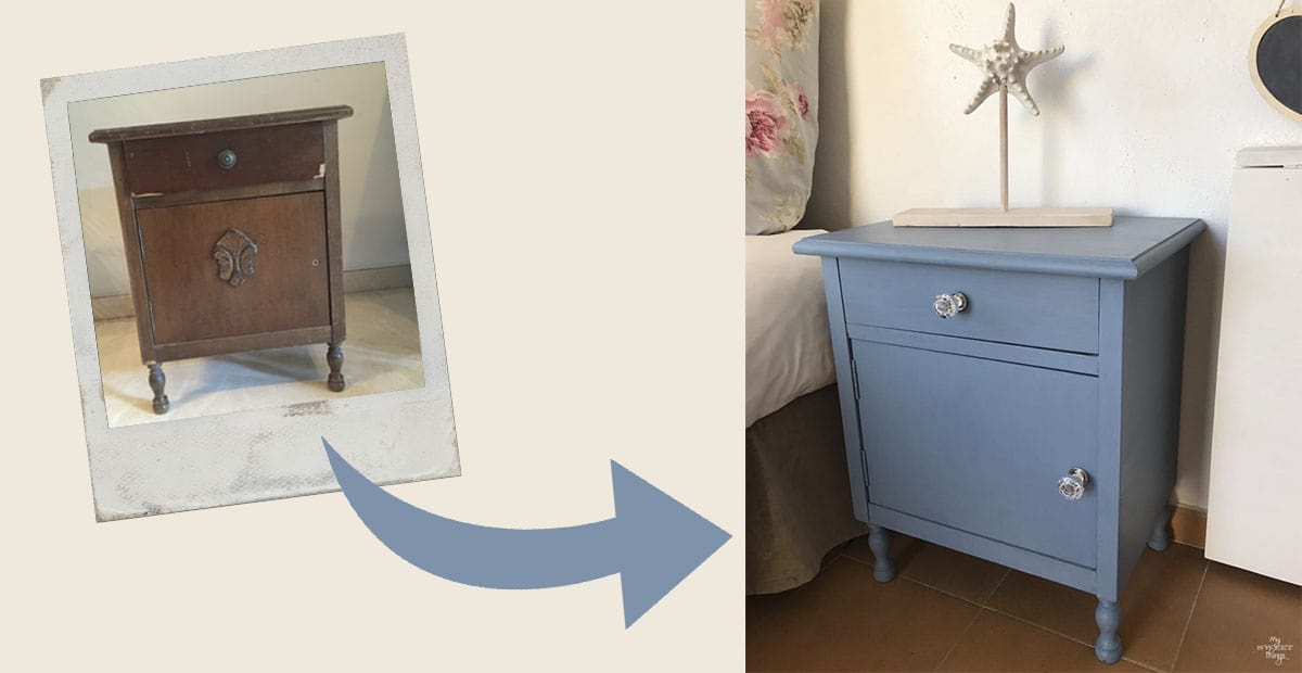 Old Bedside Table Gets a Makeover With Some Paint