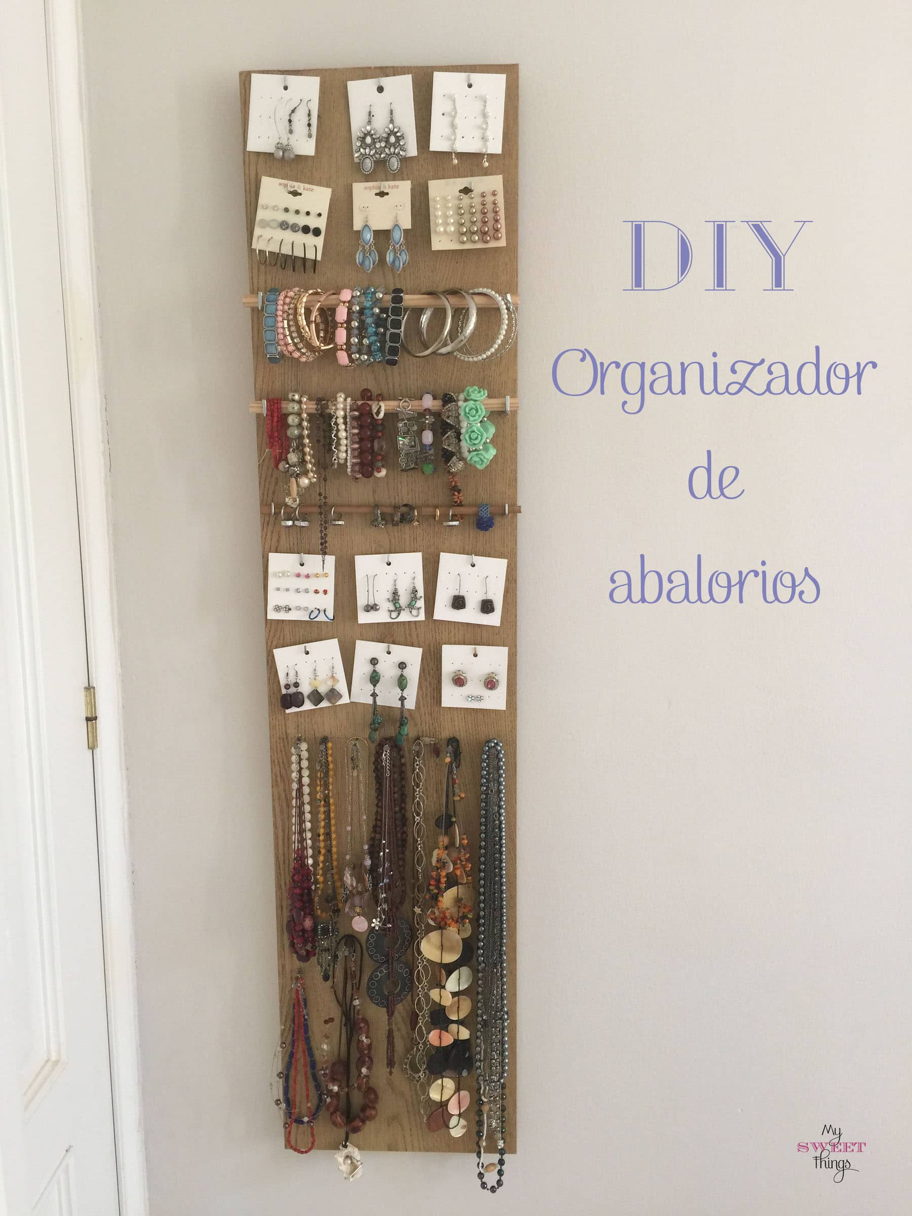 Organizador de abalorios con madera reciclada  -  DIY