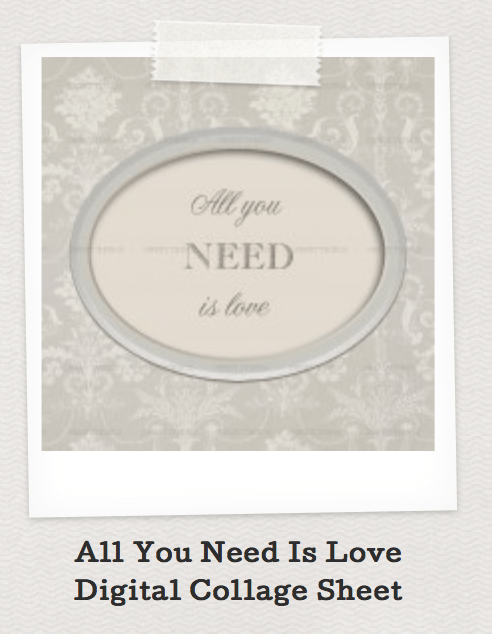 All you need is love digital collage