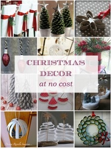 Christmas Decoration At No Cost • My Sweet Things