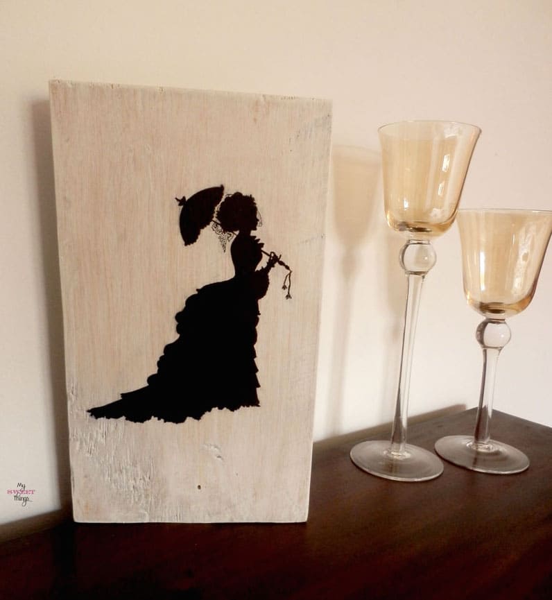 Vintage Lady Silhouette Wall Art