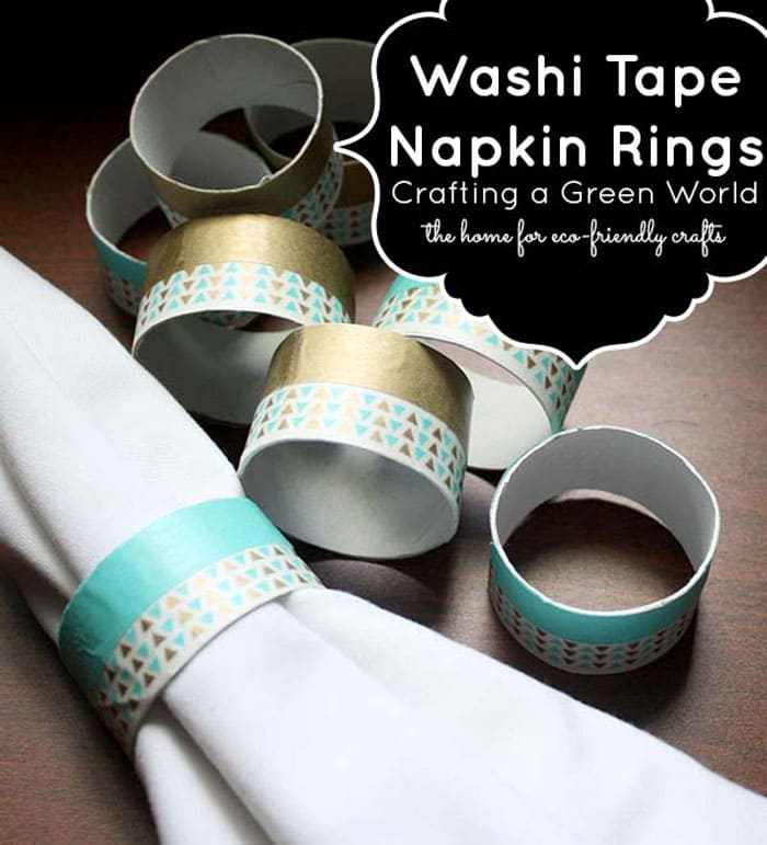 Napkin rings with toilet paper rolls | Reuse & recycle | DIY | Via www.seethings.net