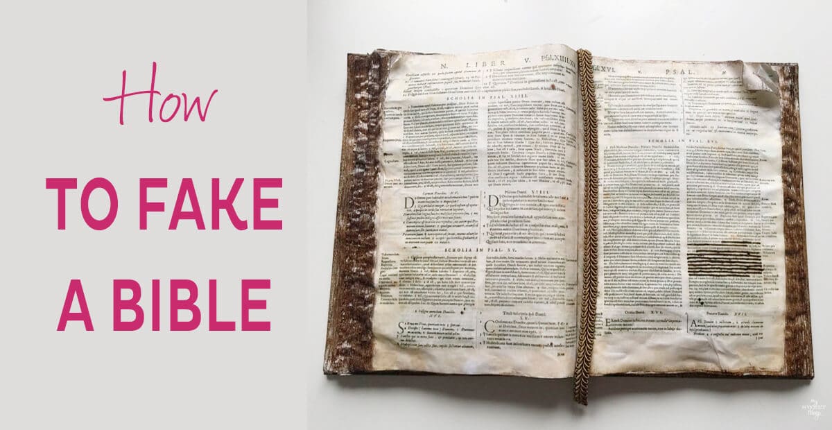 How to Fake an Old Book (or an old Codex) · My Sweet Things