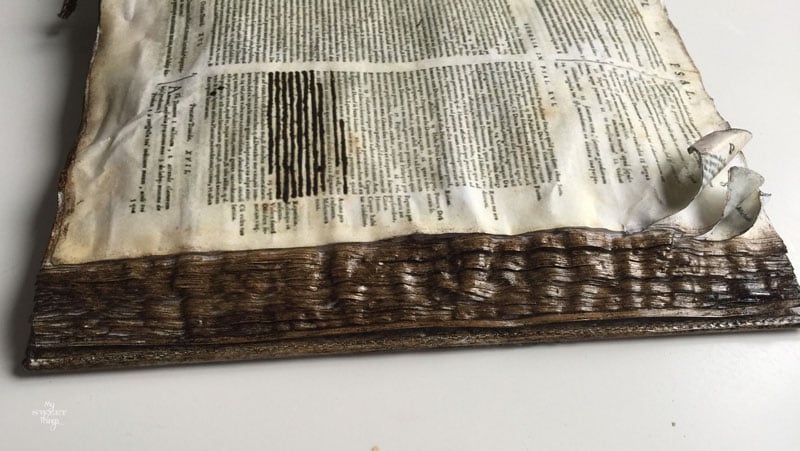 How to fake an old book with an old planner and very few materials · Via www.sweethings.net ·  #fake #bible 