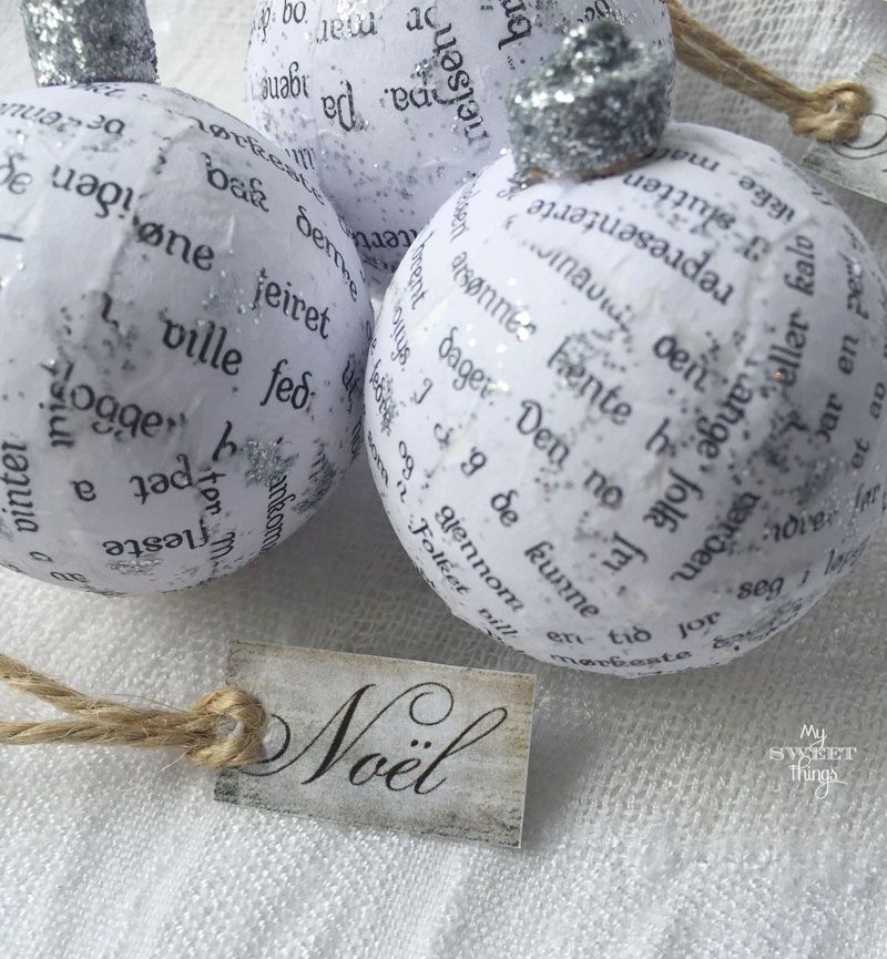 Nordic Ball Ornament · Vintage & Scandi Christmas Tree Ornaments · Via www.sweethings.net 