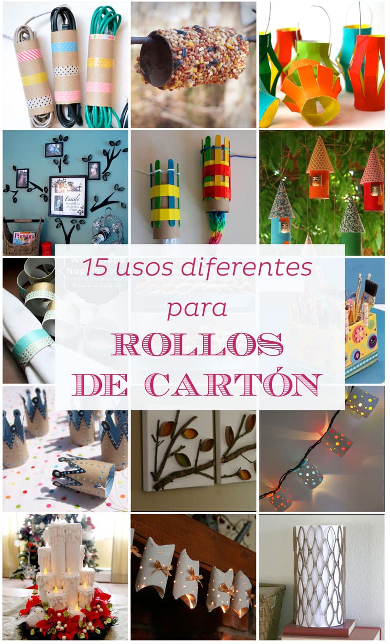 Ideas creativas con rollos de carton | Reciclar | DIY | Via www.sweethings.net