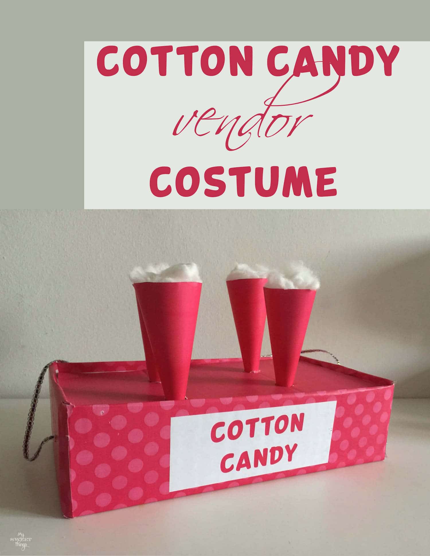 How to make a Cotton Candy Vendor Costume for our Carnival party