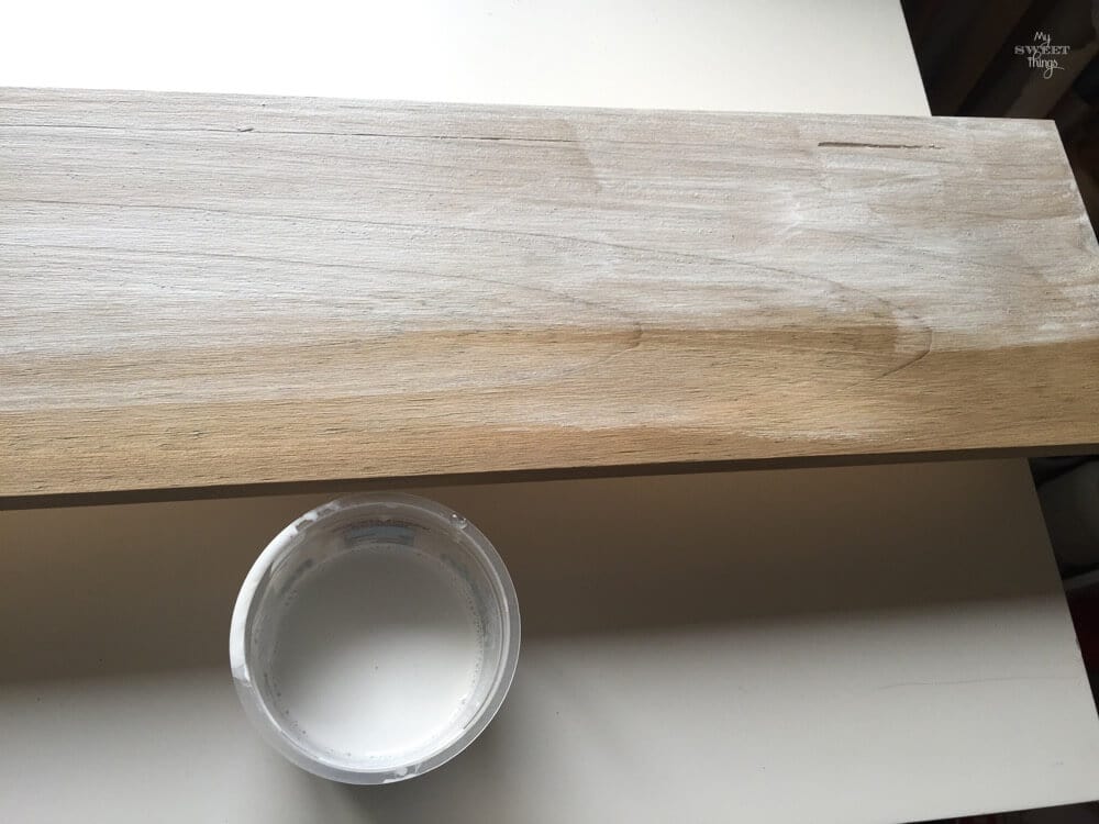 Ikea Lack coffee table hack with some wood and dye 