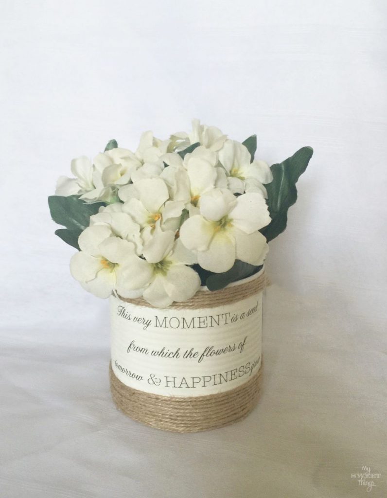 How to Make a Rustic Tin Vase On The Cheap · My Sweet Things