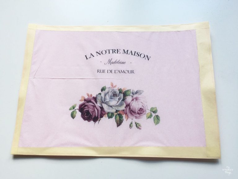 How To Print On Napkins From Home For Your Decoupage Projects