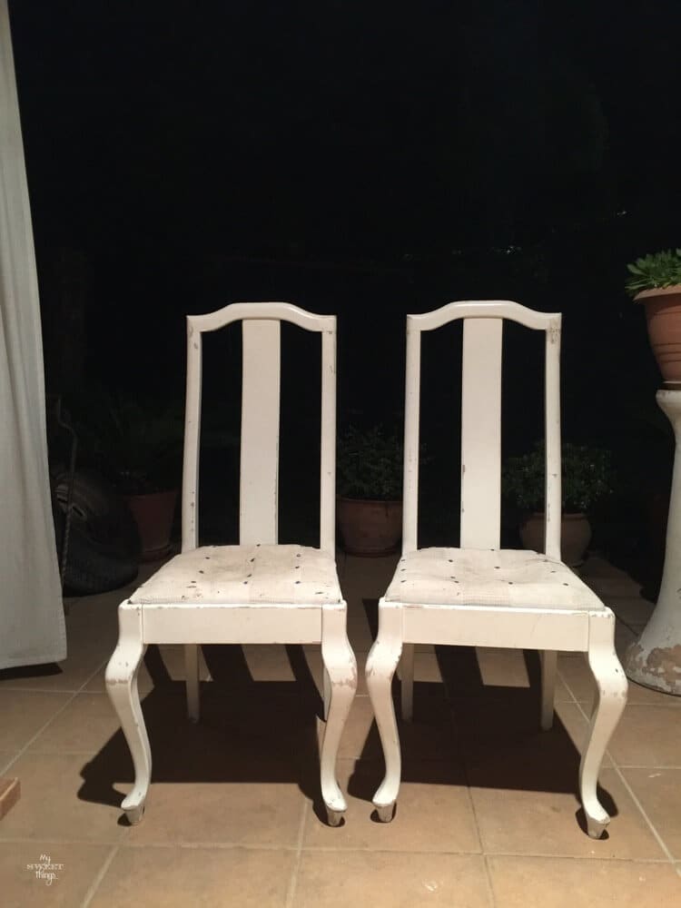 How a headboard and a chair ended up together - the chairs