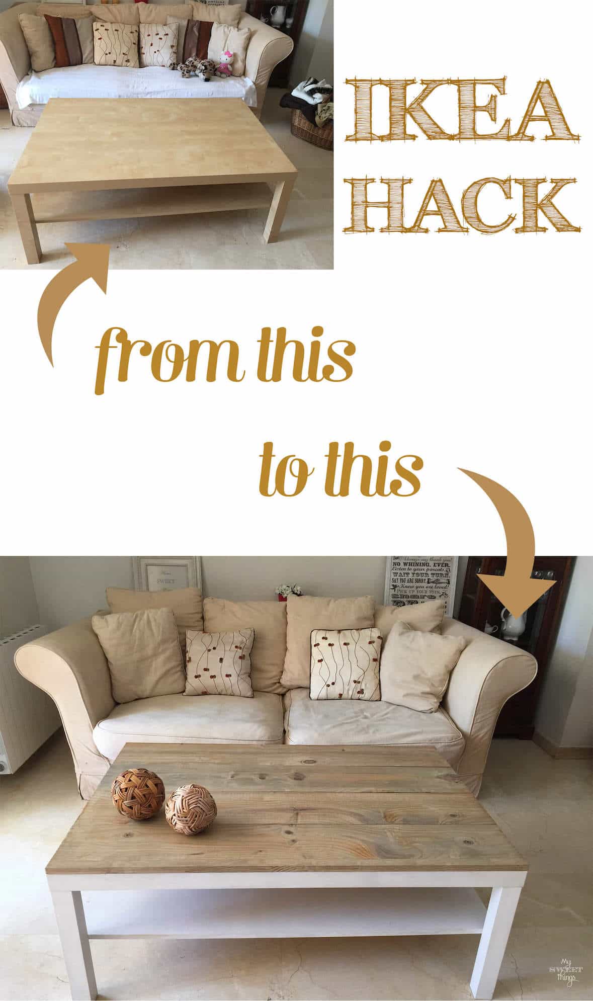 Ikea Lack Coffee Table Hack