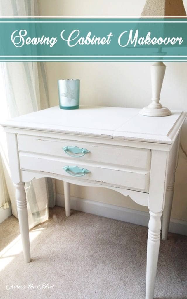 Sewing cabinet makeover