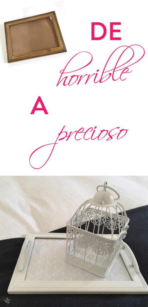 Cómo hacer una pequeña bandeja a partir de un marco