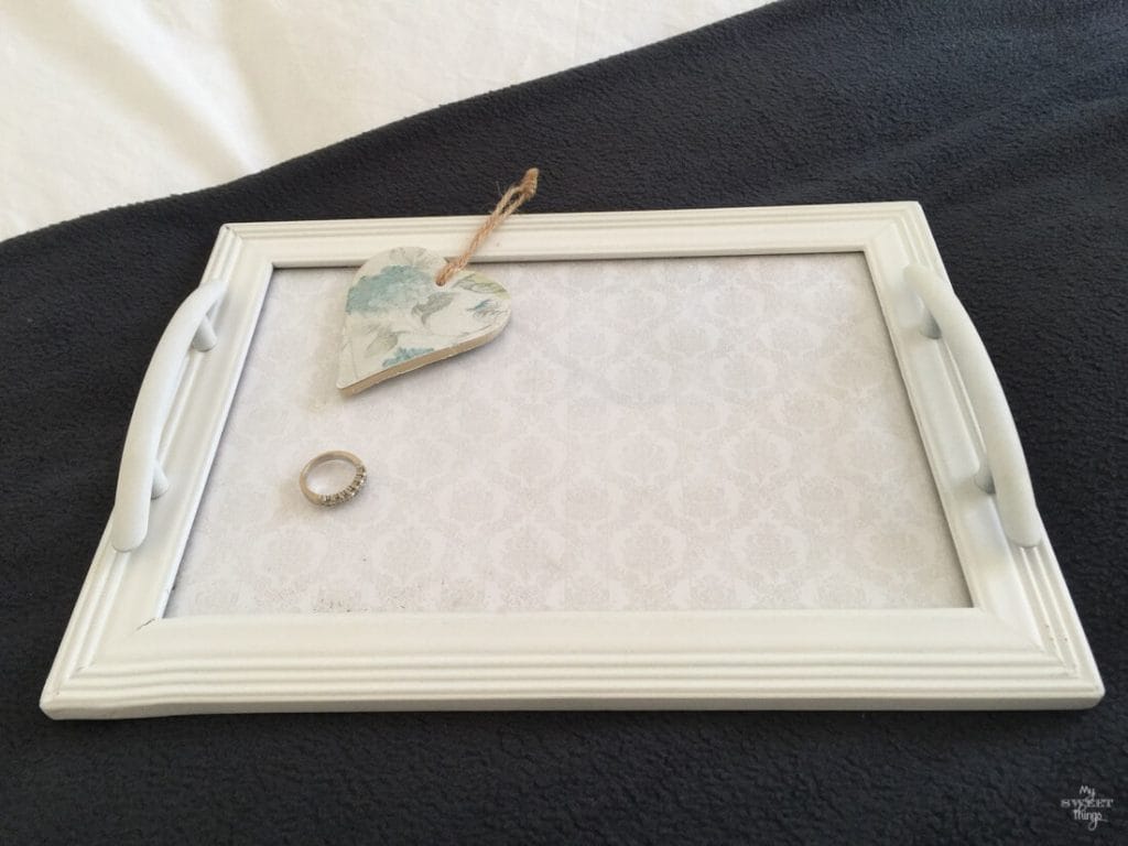 How To Make a Small Tray Out Of a Picture Frame