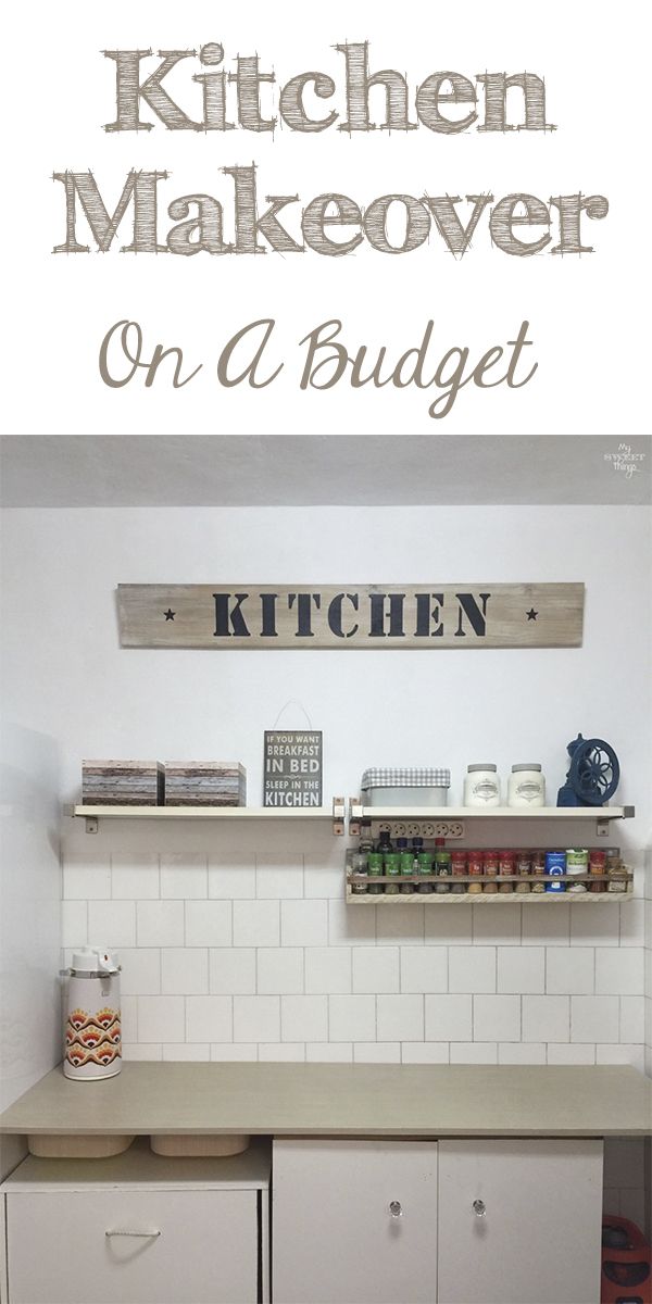 DIY Kitchen makeover on a budget | #kitchen #makeover #remodel #farmhouse #diy #homedecor | Via www.sweethings.net 