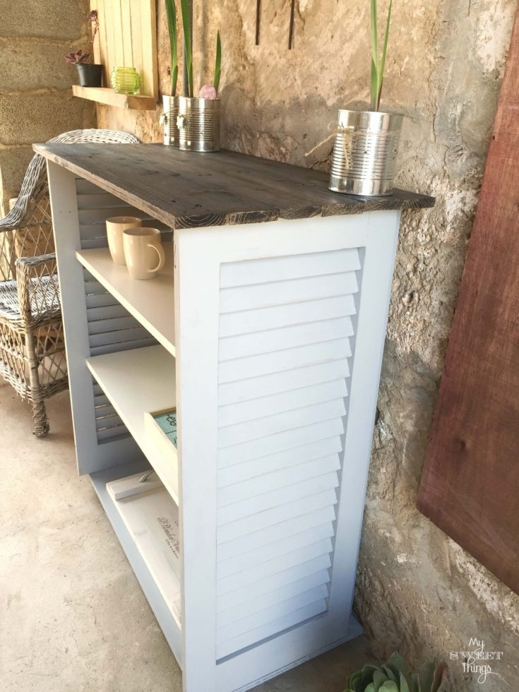 Outdoor Bar Made Out of Shutters • My Sweet Things