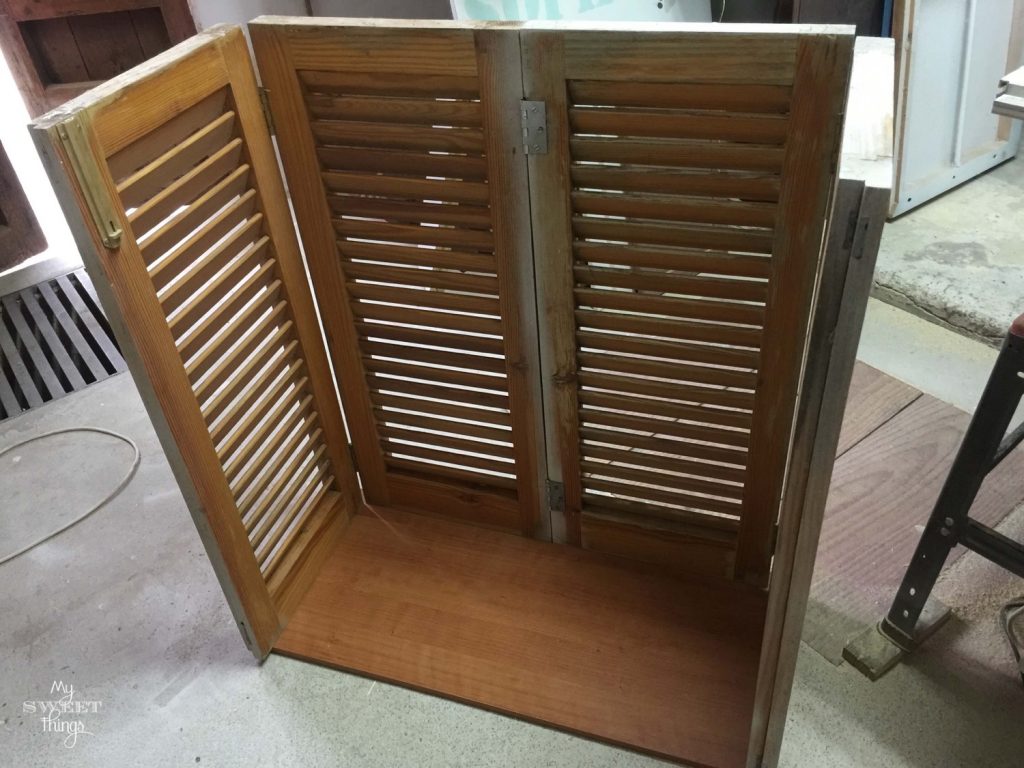 Outdoor Bar Made Out of Shutters • My Sweet Things