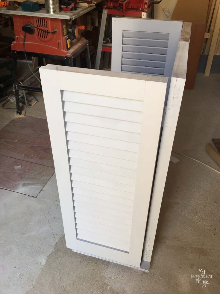 Outdoor Bar Made Out of Shutters • My Sweet Things