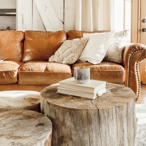 How to make a tree stump coffee table 