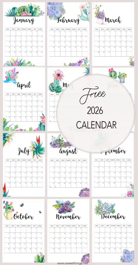 Free 2026 Calendar to Download
