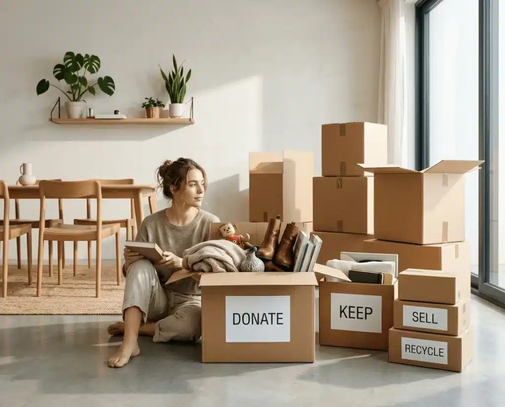 Minimal lifestyle when moving